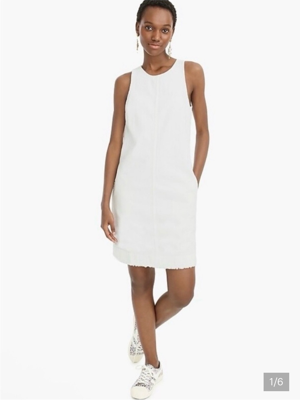 J. Crew Off-White Denim Shift Dress 0

Size 0

Unworn